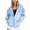 F97-Light Blue, variant on FYDUU Breast Cancer Awareness Gifts Zip Up Hoodie Women Long Sleeve Sweatshirt Jacket with Pockets Full Zip Up Hoodies for Women