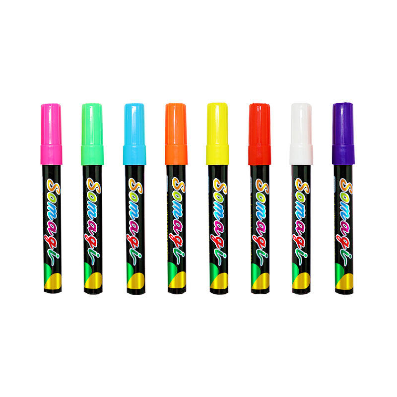 8 Colors Removable Liquid Chalk Paint Windows Markers Washable Marker for Windows, Mirrors, Car