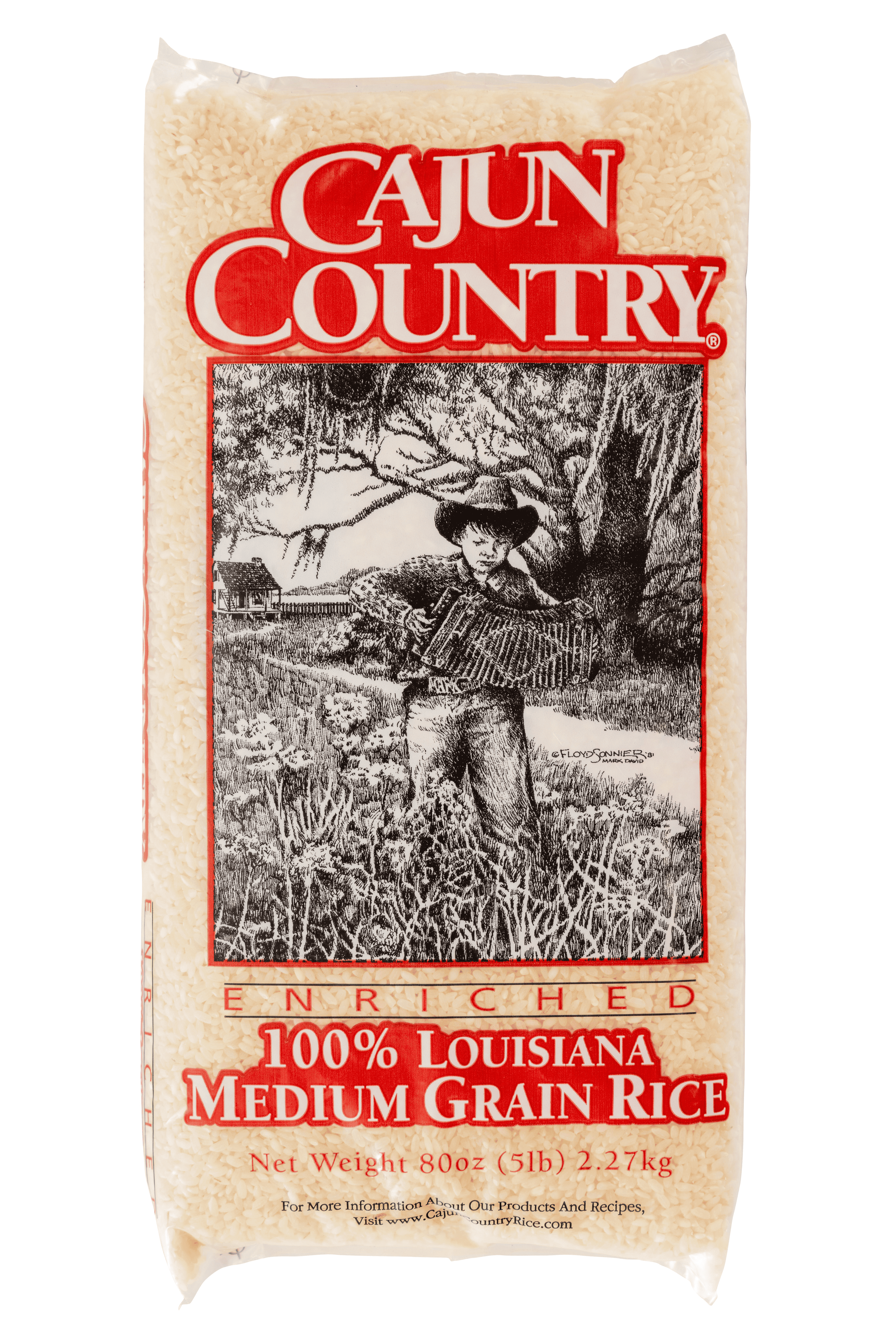 (2 pack) Cajun Country Enriched Medium Grain Rice - 5lb