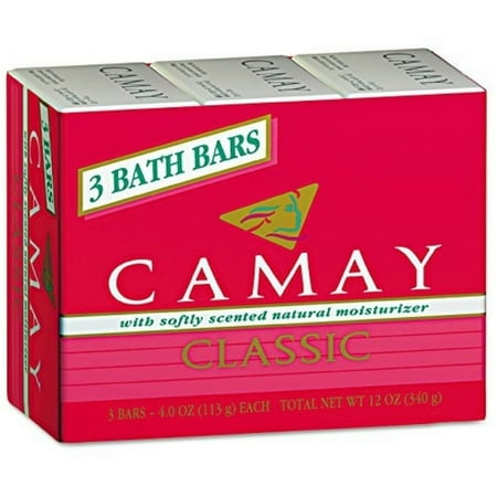 Camay Classic Bath Bar Soap, Softly Scented Natural ...