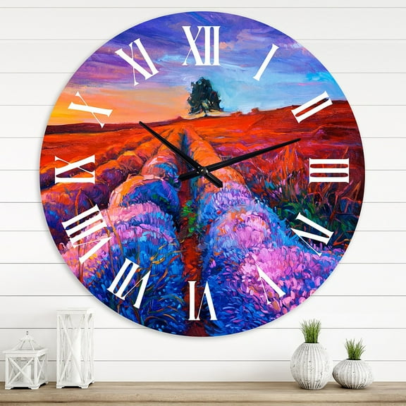 Designart 1 in Quartz Farmhouse Wall Clock