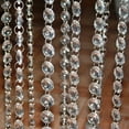 thumbnail image 2 of Bead Curtain Modern Style Exquisite Workmanship Attractive Clear Garland Hanging Bead Curtain for Wedding, 2 of 10