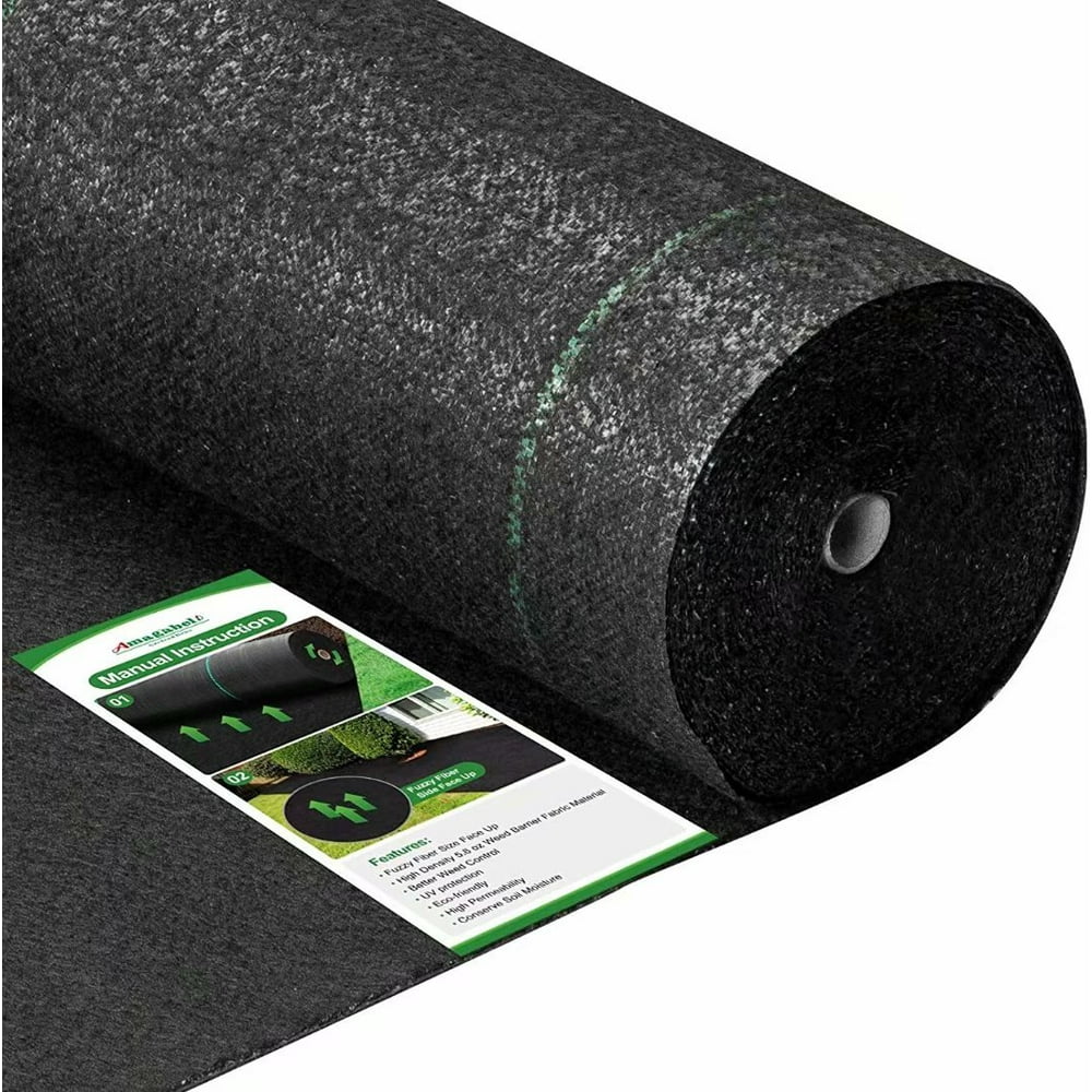5.8oz 3ft x 100ft Weed Barrier Landscape Fabric Heavy Duty Ground Cover