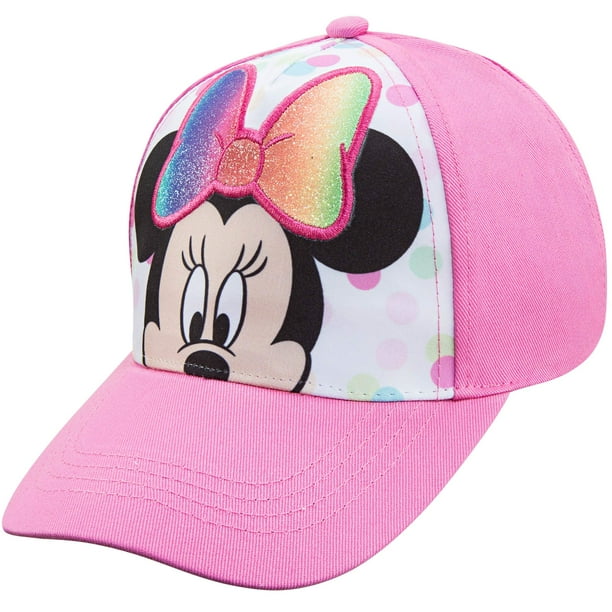 Gorra de béisbol Disney Minnie Mouse rosa para niñas de 2 a 4 años