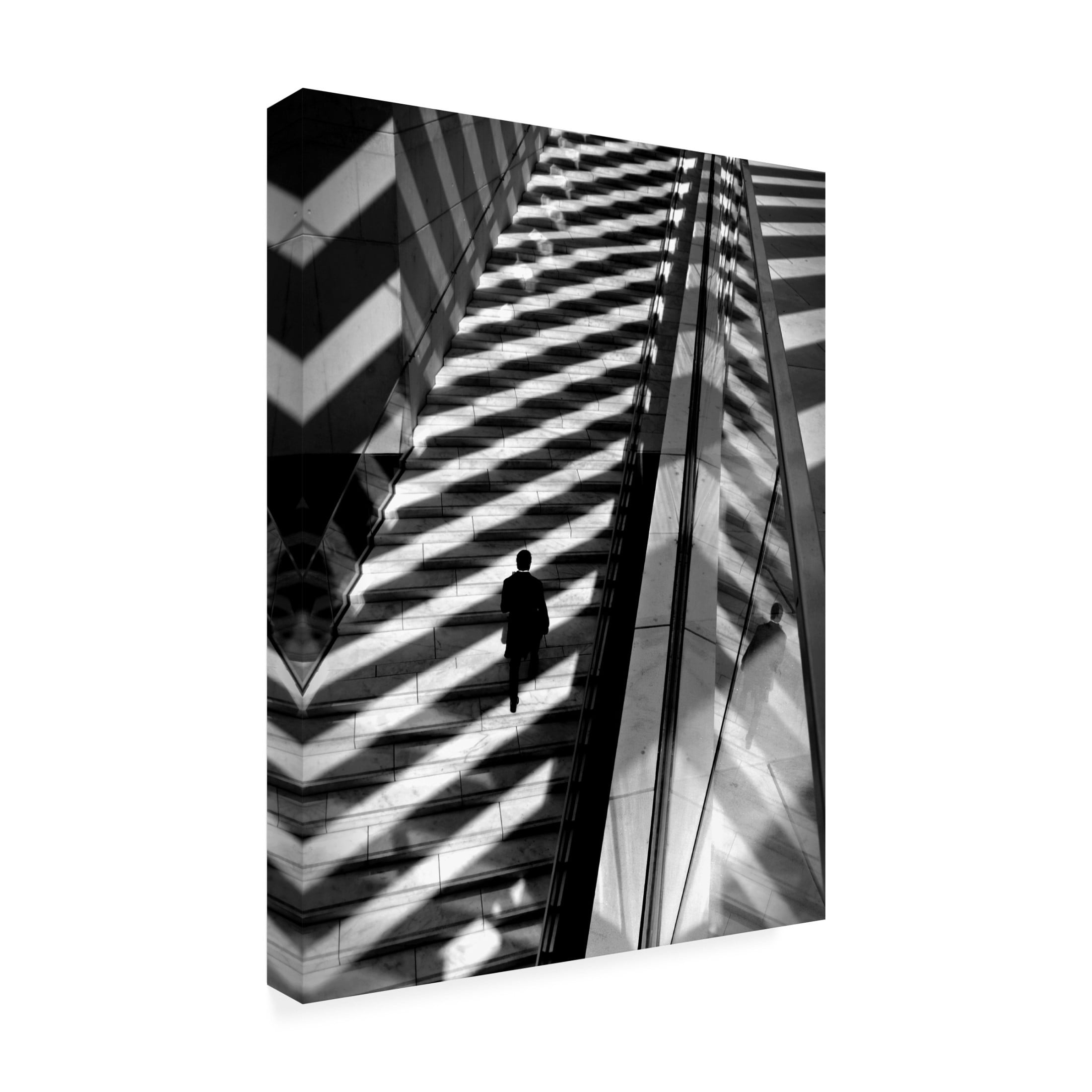 Trademark Fine Art Ezequiel59 Walking Light And Shadows Canvas Wall Art