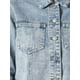 thumbnail image 5 of Chaqueta de mezclilla recortada de manga larga con dobladillo deshilachado para mujer INSPIRE CHIC L Azul claro, 5 of 5