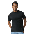 thumbnail image 3 of Gildan Men's Ultra Cotton T-Shirt, Classic Solid Black Color Crew Shirt, Short Sleeve Tee, 9 pack, 2XL, 3 of 5