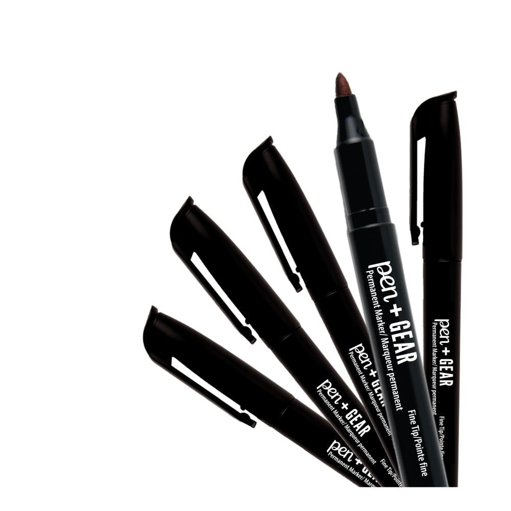 Pen+Gear Permanent Markers, Fine Tip, Black, 36 Count, Pen+Gear Permanent Markers, Fine Tip, Black, 36 Count