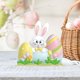 thumbnail image 4 of Decoraciones de Pascua, adornos de Pascua, regalos de Pascua, jardinería en macetas japonesas, macetas suculentas, adornos de escritorio en macetas, plantas de conejo, adornos, 4 of 6