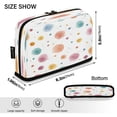 thumbnail image 3 of Standing Pencil Case with Base Large Capacity Stationery Pouch Pen Bag with Zipper for Women Men Small Watercolor Splashes and Dots, 3 of 7