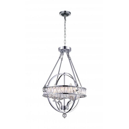 

4 Light Chandelier with Chrome finish