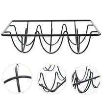 Raindrops 6 Compartment Wire Egg Holder Tray Metal Dispenser Rack Storage Display Rack (Black)