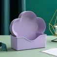 thumbnail image 4 of Gifts YYV 5-Pack Small Sectioned Tabletop Snack Plates Multi-Use Serving Dishes Dining Table Storage Organizer for Bones Shells Condiments Appetizers Durable Non-Slip Party Platter Set, 4 of 6
