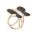 thumbnail image 3 of Mujeres bufanda hebilla Clip titular lindo mariposa seda bufandas joyería broche Negro Hugo Clip bufanda, 3 of 7