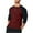 Red, variant on Men's Casual Classic Vintage Long Sleeve Raglan Henley Shirts Baseball Active T-Shirt