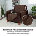 thumbnail image 5 of FurHaven Pawprint Non-Skid Sofa and Chair Furniture Protector for Dogs and Cats - Sofa, Dark Brown, 5 of 11