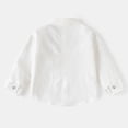thumbnail image 4 of Pandaie Toddler Boys Dress Shirt Button Down Long Sleeve Lapel Collar Kids School Uniform Casual Blouse Size 1-8 Years, 4 of 5