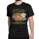 thumbnail image 1 of Camiseta "Don't Be A Loser Keep Gambling" para hombre y mujer, camiseta de manga corta con cuello redondo, camiseta de algodón puro, ropa de talla grande., 1 of 7