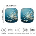 thumbnail image 3 of Yuyamidu White Flower Car Windshield Sunshade for Sedan SUV Truck Van 2 Pieces Blue Auto Front Windshield Sun Visor Foldable Front Window Heat Reflector Block, 3 of 5