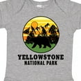 thumbnail image 4 of Inktastic Yellowstone National Park with Bear Mountains and Trees Cricle Boys or Girls Baby Bodysuit, 4 of 5