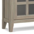 thumbnail image 6 of Simpli Home Acadian 36 inch Wide Solid Wood Transitional Entryway Storage Cabinet in Distressed Grey, 6 of 12