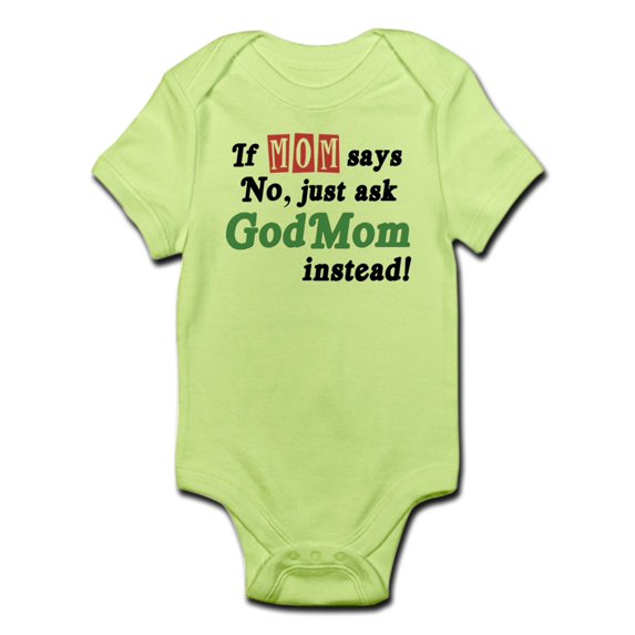 CafePress - Just Ask Godmom! Infant Bodysuit - Baby Light Bodysuit