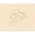 thumbnail image 2 of Barnes, Victoria 18x15 White Modern Wood Framed Museum Art Print Titled - Fruit Line Drawing I, 2 of 4