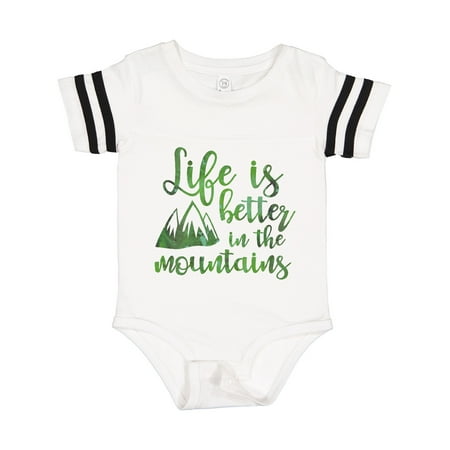

Inktastic Life s Better Mountains Gift Baby Girl Bodysuit