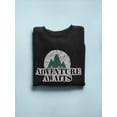 thumbnail image 3 of Adventure Awaits  Sweatshirt Women -GoatDeals Designs, Female Medium, 3 of 4