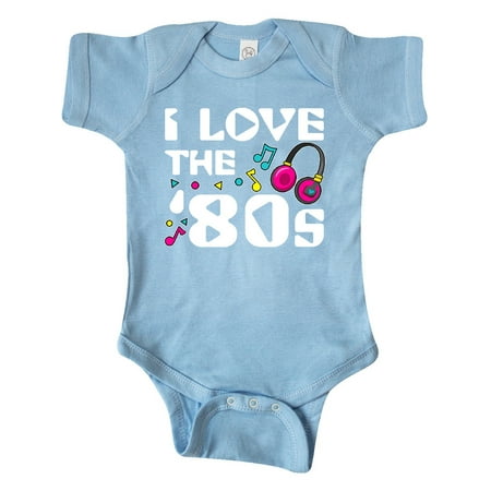 

Inktastic I Love the 80s-musical notes Gift Baby Boy or Baby Girl Bodysuit