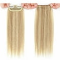 thumbnail image 3 of Benehair Clip in 100% Remy Human Hair Extensions Hair Pad Invisible Hairpiece Topper Thickened Soft Thin Hair Highlight Blonde 2 Pieces, 3 of 10