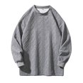 thumbnail image 4 of Men's Sweater Coat Cardigan Knitwear Loose Fit Solid Color Spring Autumn Casual Comfortable Warm Soft Lightweight, 4 of 5