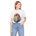 thumbnail image 2 of Lion Graphic T Shirt Unisex Short Sleeve Jersey Tee With Art Design Safari Style, 2 of 110