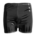 thumbnail image 5 of Inleife Nightclub Performance Shiny Faux Leather Shorts Pole Dance Hot Stamping Shorts Lingerie Shorts, 5 of 6