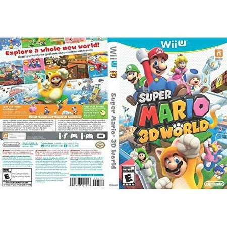 Restored Wii U Deluxe Set 8GB White With Super Mario 3D World And Nintendo Land (Refurbished)