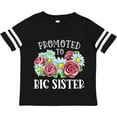thumbnail image 3 of Inktastic Promoted to Big Sister with Flowers Girls Toddler T-Shirt, 3 of 5