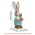 thumbnail image 3 of Easter Bunny Home Garden Bunny Decoration Creative Straw Bunny, 3 of 9