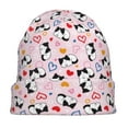 thumbnail image 7 of Naloa Cartoon Cat And Heart Soft Beanie Hat, Knit Beanie Daily Beanie in Fine Knit for Women Men Winter Travel, Outdoor, 7 of 7