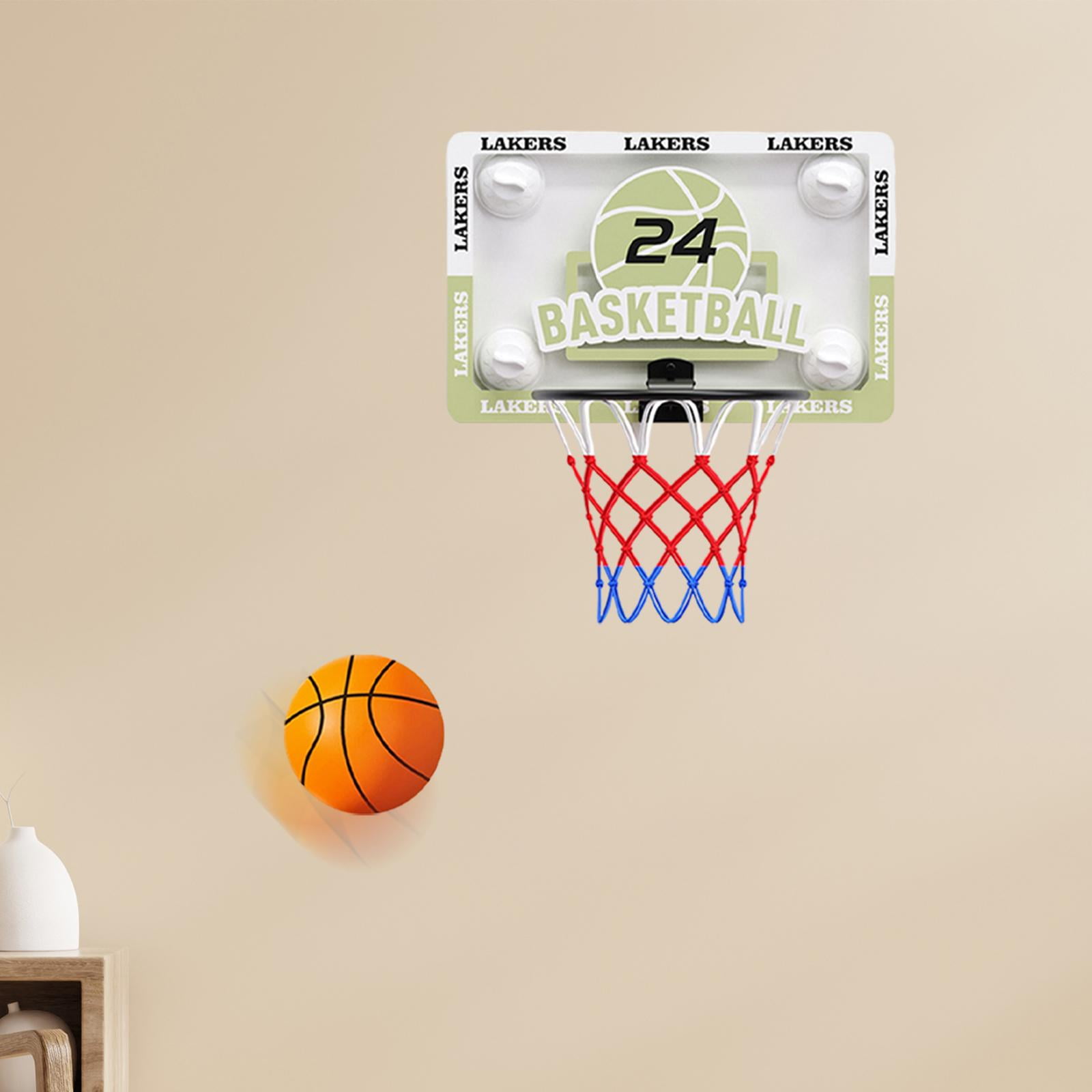 Luwecf Basketball Hoop Wall Mounted Foldable Accessories Supplies Suction Cup Backboard Small