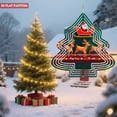 thumbnail image 3 of Stylish Metal Christmas Tree Wind Spinner - Festive Garden Decoration with Layered Design Perfect for Holiday Yard Decor, 3 of 7