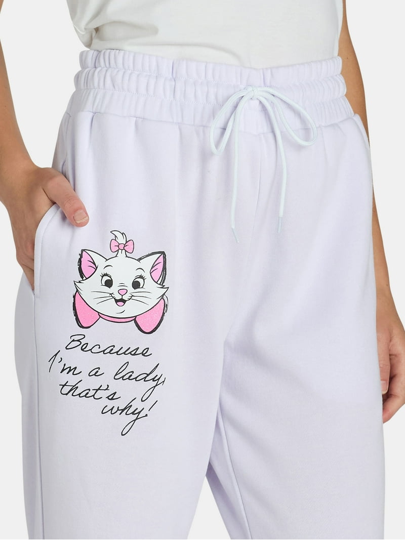 ★WAIKEI★FRILL ARISTOCATS SWEATPANTS Disney Aristocats Women's Graphic Lady Marie Joggers