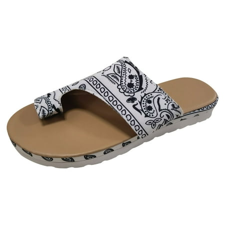 

Staron Women Ankle Strap Summer Slide Sandals Flats Flip-Flops Shose