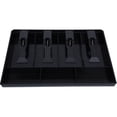 thumbnail image 5 of Cash Register Drawer Insert Tray, Multi-Compartment Currency Organizer With Durable Clip For Secure Bill Holding, Money Organizer Storage Box With Easy Bending Feature, Black, 5 of 5