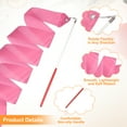thumbnail image 3 of Uxcell 2 Pcs Dance Ribbons, 78.7" Rhythmic Gymnastics Ribbon Streamers Dancer Wand Twirling Dancing Ribbons for Artistic Dancing Gymnastics Training, Dark Pink, 3 of 7