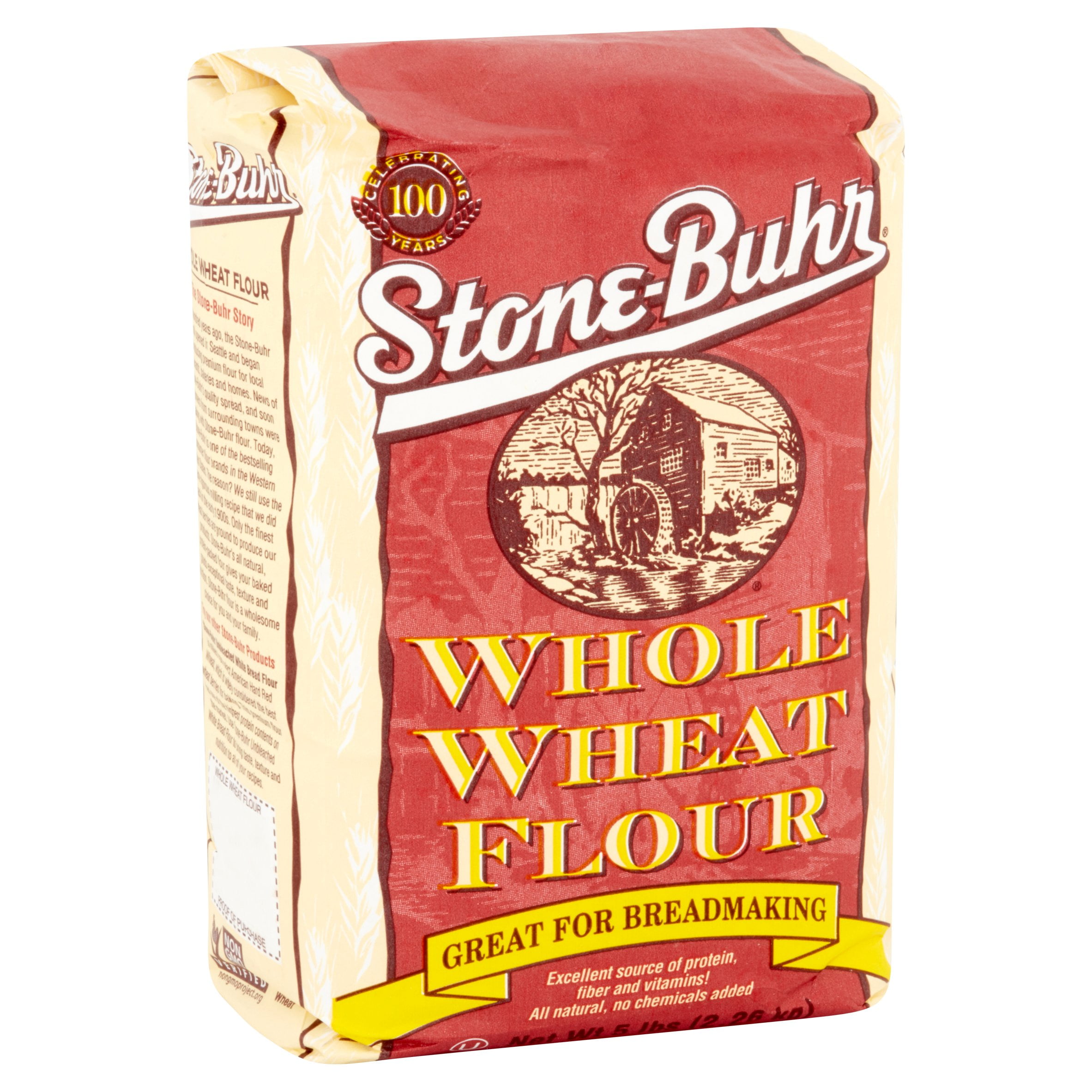 Stone Buhr Whole Wheat Flour 5 Lbs Walmart Com Walmart Com