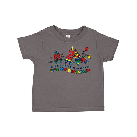 

Inktastic Choo Choo 2nd Birthday Gift Toddler Boy Girl T-Shirt