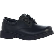 Boys Matte Leather Dress or Casual Shoes Black or White - Toddler to Youth