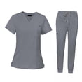 thumbnail image 1 of 2x Conjunto De Uniforme De Enfermería, Camiseta Y Pantalones De Enfermera Para Cosmetología, Peluquero De Mascotas, 1 of 8
