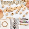 thumbnail image 6 of HONMEET 260-Piece Beige Wooden Alphabet Beads Set for Kids Crafting, Jewelry Making, Learning, Educational & Skill Building Activities, 6 of 7