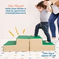 thumbnail image 4 of ECR4Kids SoftZone Junior Mix n' Match Step 360 Degree Climber, Beginner Playset, Green, 2-Pack, 4 of 9
